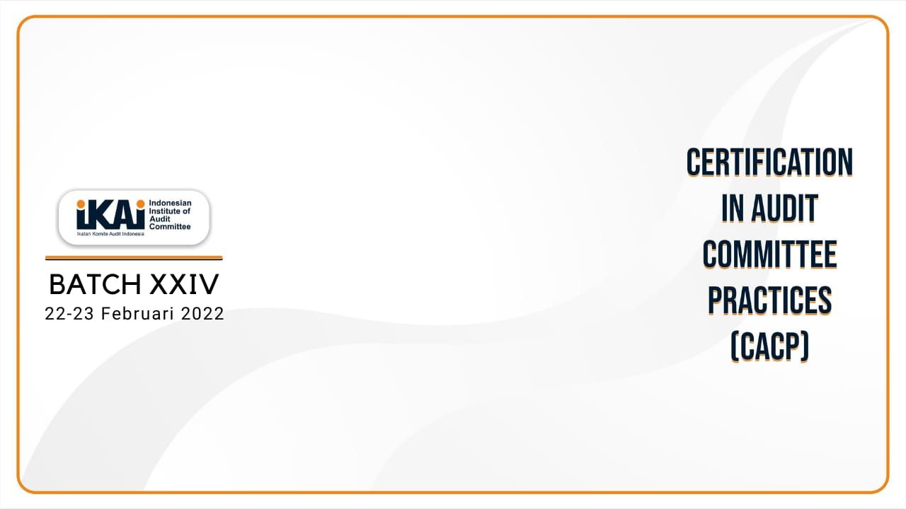 CACP Review Course Batch XXIV – 22 dan 23 Februari 2022